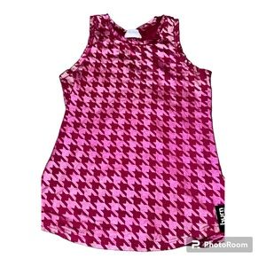 Burn Boot Camp - Medium Adjustable Scrunch Back Pink Athletic Yoga Tank M